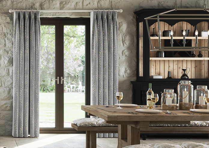 Willow Field, Stone Grey - Made to Measure Curtains - Image 3